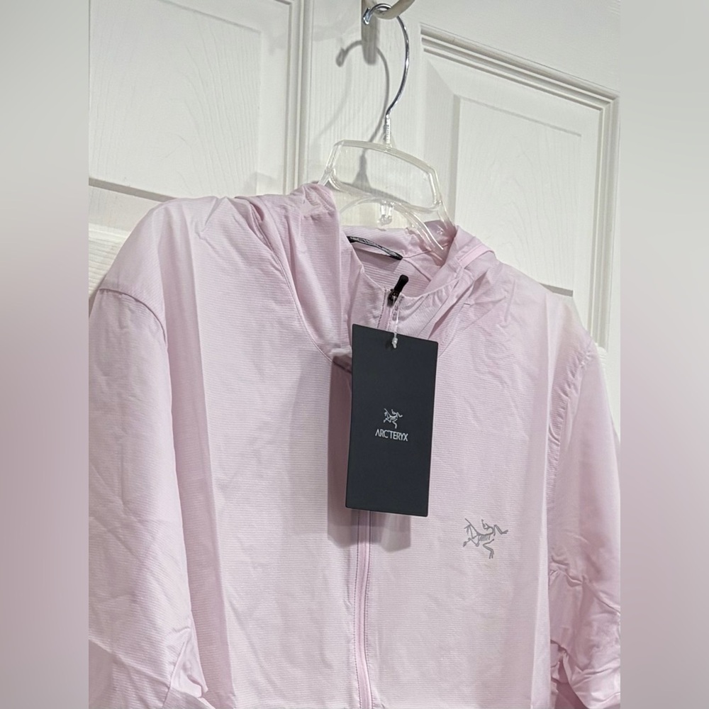 Arc’teryx Women's XXL Incendo Airshell Hoody Hoodie Jacket Light Pink NWT DWR - Picture 2 of 7